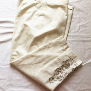 Pants capri womens size 24 new 55% linen 45% rayon Jonathan Logan